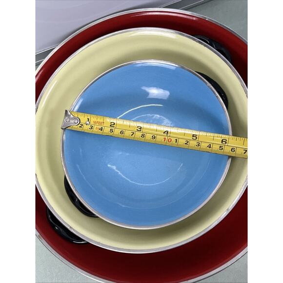 Vintage Caravelle Sizzling Servers Nesting Pans Set of 3 With Attach-On Handle - Picture 7 of 14